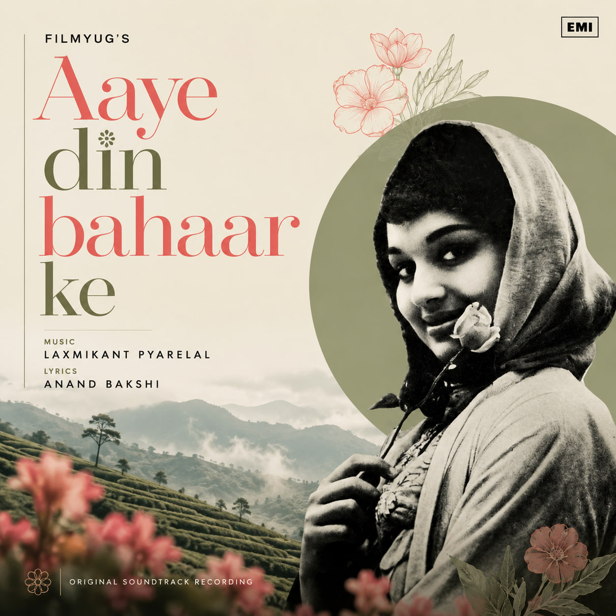Aaye Din Bahaar Ke original soundtrack recording sleeve